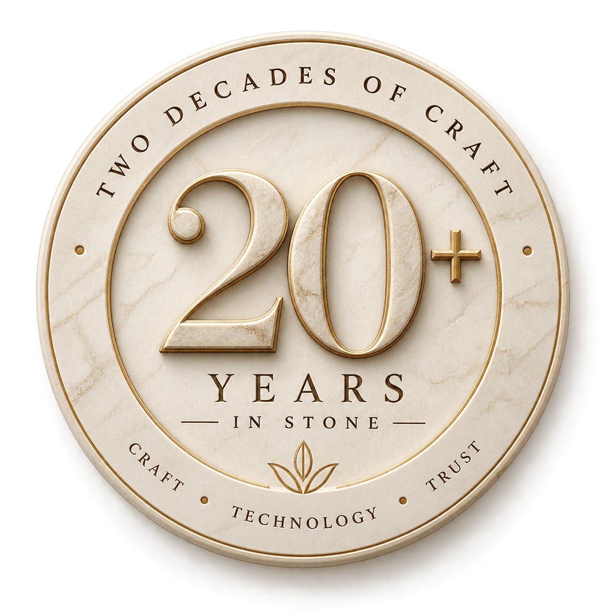 Two decades of craft — 20 plus years in stone
