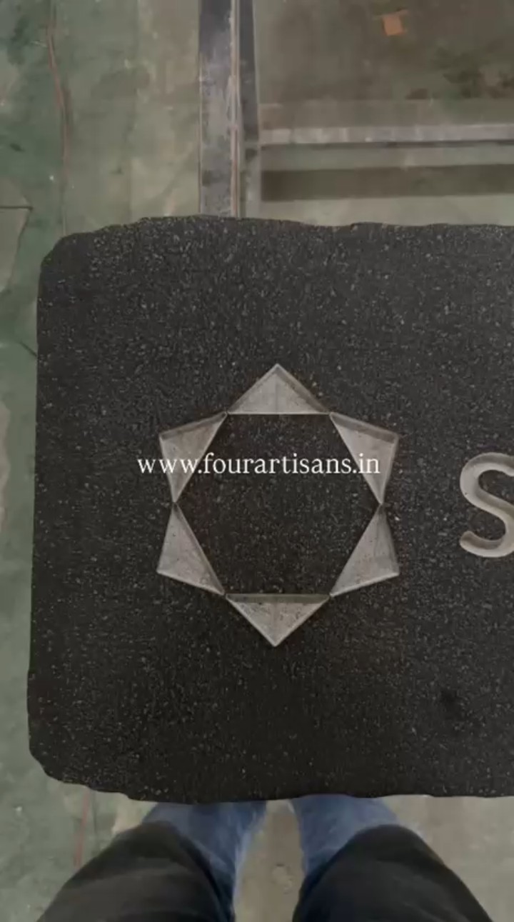 CNC carving granite at Four Artisans in Pune