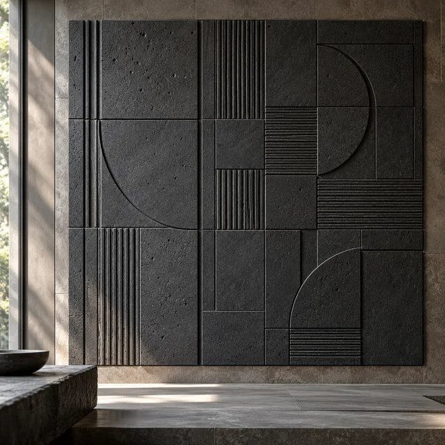 Layered architectural grids — Basalt architectural design concept