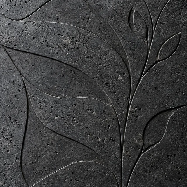 Sparse abstract botanical outlines — Basalt architectural design concept