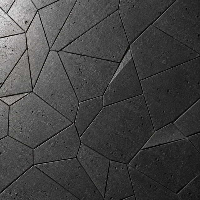 Irregular polygon network — Basalt architectural design concept