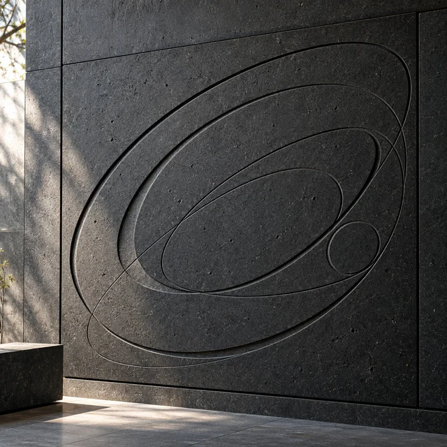 Elliptical orbit lines — Basalt architectural design concept