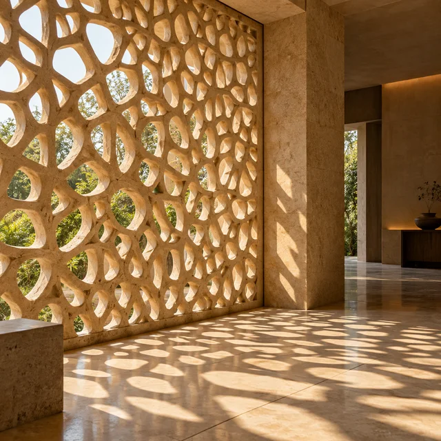 Asymmetric organic cells — Sandstone architectural design concept
